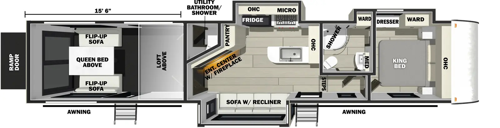 Vengeance Rogue Armored 383G2 Floorplan